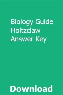 Read Biology Guide 23 Answers Holtzclaw 