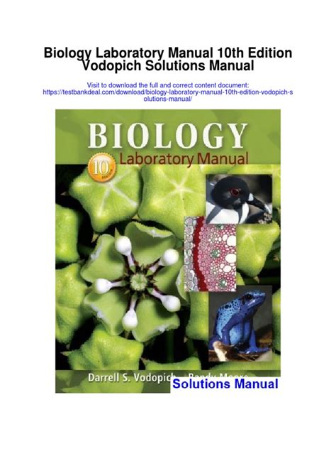 Read Online Biology Lab Manual 10Th Edition Answers 