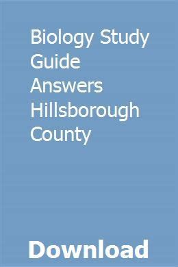 Download Biology Study Guide Answers Hillsborough County 