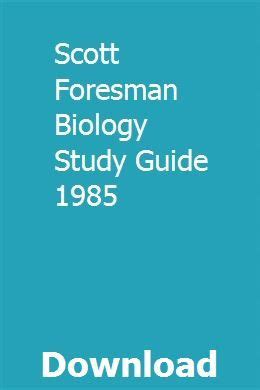 Read Biology Study Guide Scott Foresman And Company 