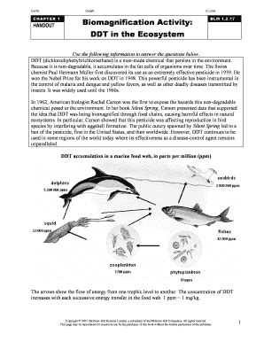 Read Online Biomagnification Activity Ddt In The Ecosystem Answers Pdf 