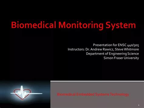 biomedical monitoring system ppt