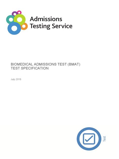 Read Online Biomedical Admissions Test Bmat Test Specification Lumc 