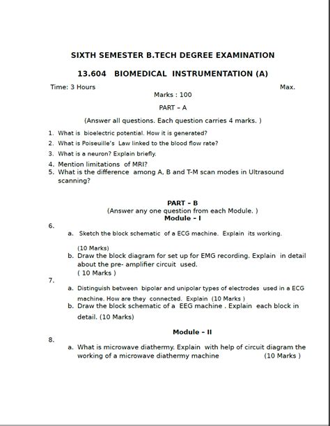 Full Download Biomedical Instrumentation Important Question Paper 