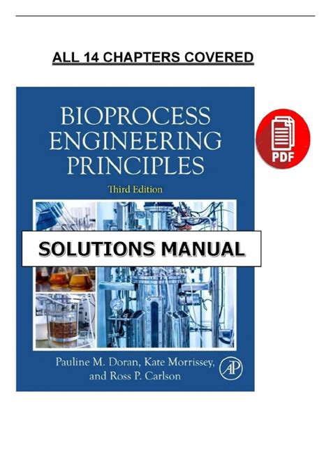 Bioprocess Engineering Principles Solution Manual By Doran