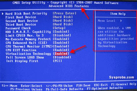 Bios Intel Virtualization Technology Enable