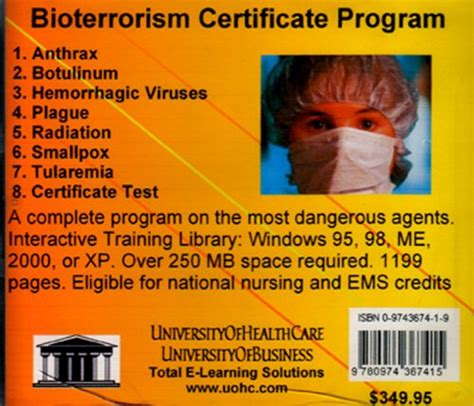 bioterrorism certificate program