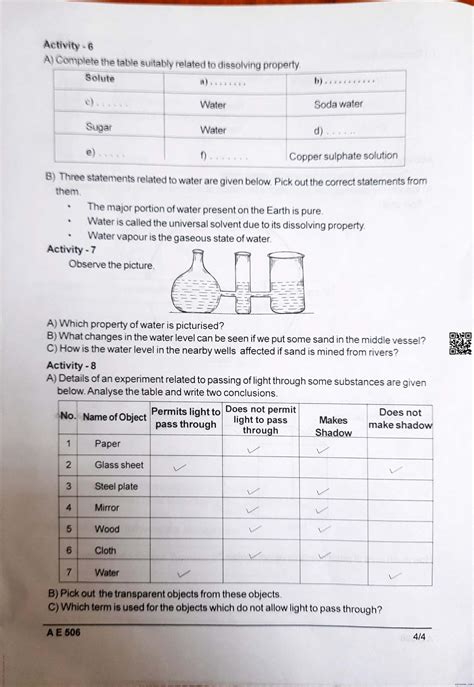 Biovision Question Papers