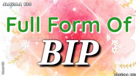 Bip Full Form
