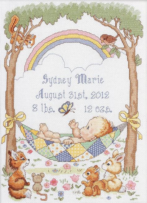 birth announcement cross stitch patterns