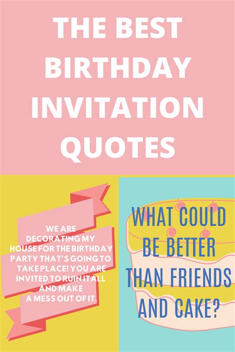 Birth Day Invitation Quotes