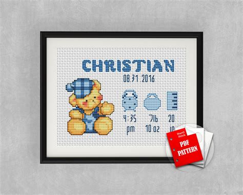 Birth Name Cross Stitch Patterns