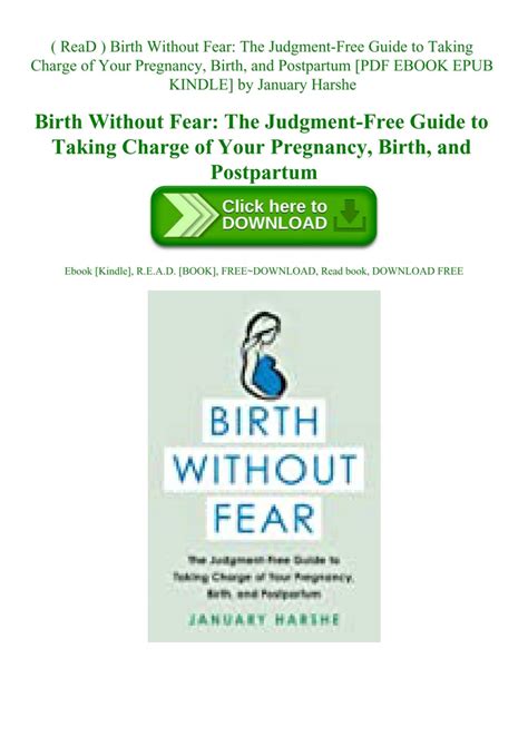 Birth Without Fear The Judgment Free Guide To Taki