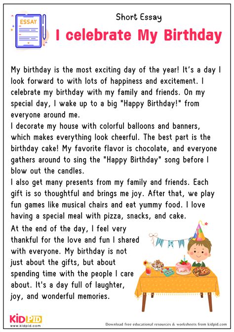 Birthday Essay