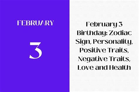 Birthday February 3rd