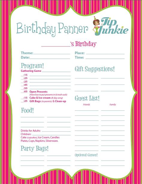 Read Birthday Party Planner Frames N Games Pdf 