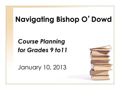 Bishop O Dowd Course Catalog