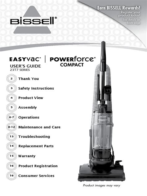 Read Bissell Powerforce User Guide 