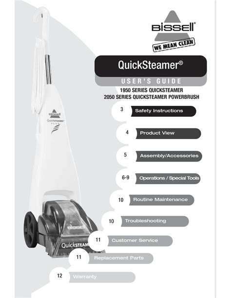 Full Download Bissell Quicksteamer Manual 
