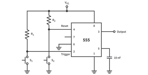 Bistable Multivibrator Using 555 Timer Sigma