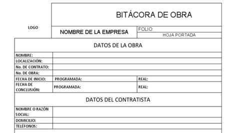 Bitacora De Obra