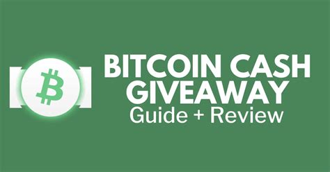 bitcoin cash giveaway app legit