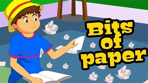 Bits Of Paper English Nursery Rhymes Cartoon Animated Bits Of Paper Nursery Rhyme - Bits Of Paper Nursery Rhyme