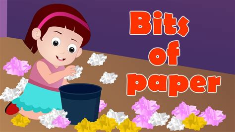 Bits Of Paper Nursery Rhyme   Bits Of Paper Nursery Rhymes English For Students - Bits Of Paper Nursery Rhyme