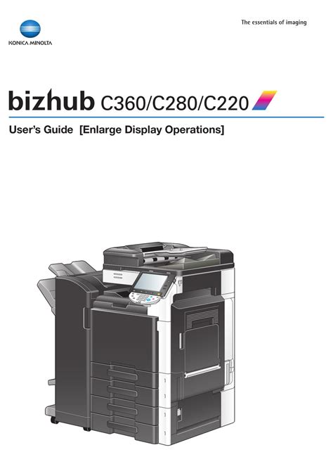 Read Online Bizhub C280 User Guide Network Administrator 