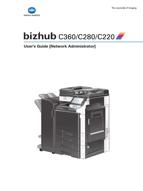 Read Online Bizhub C280 User Guide Network Administrator 