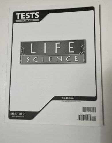 Read Bju Life Science Test 3Rd Edition 