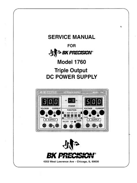 Bk Precision Service