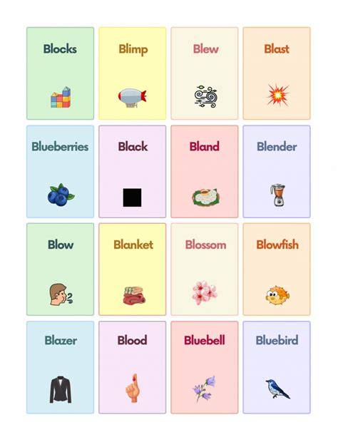 bl in these words 5