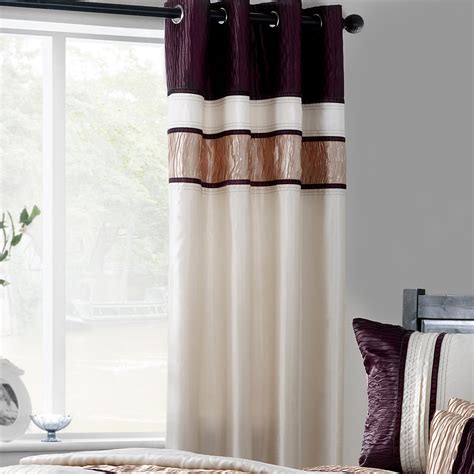 Black And Plum Curtains