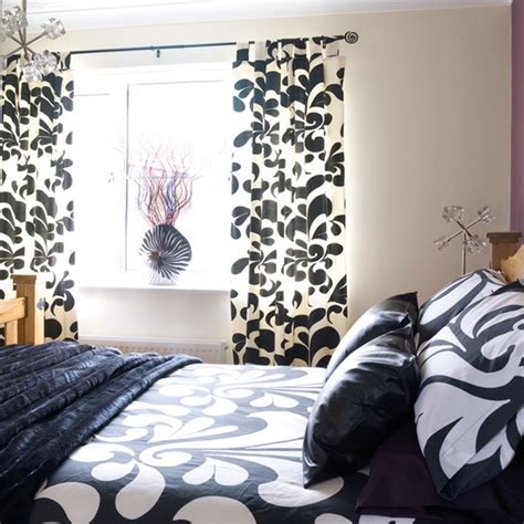 Black And White Curtains Bedroom