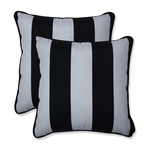 Black And White Striped Throw Pillows