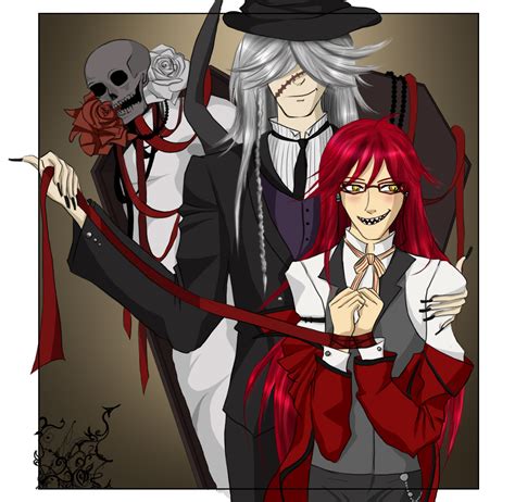 Black Butler Grell And Undertaker
