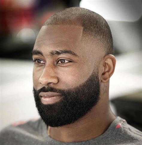black haircuts with beards