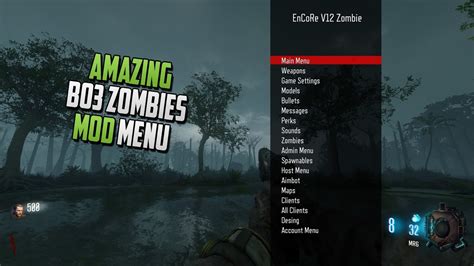 black ops zombies mod menu pc