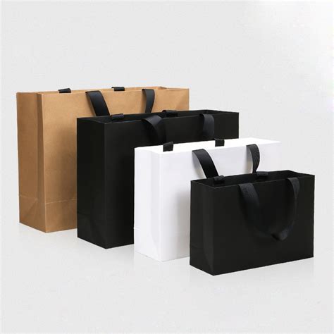 black paper shopping bags
