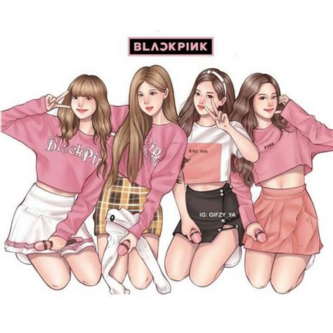 black pink car toon #lisa #jisoo #rose #jennie #blackpink #short# ...