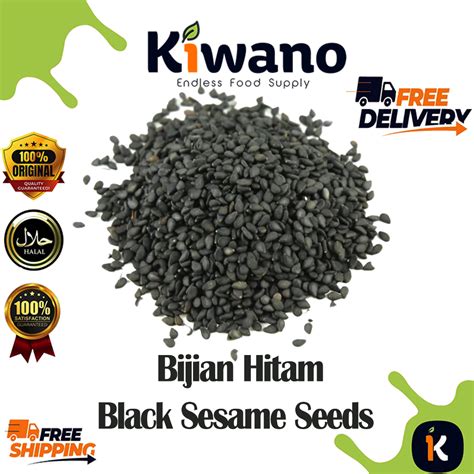 Black Sesame Seeds Bijian Hitam 100g Hitam - Hitam