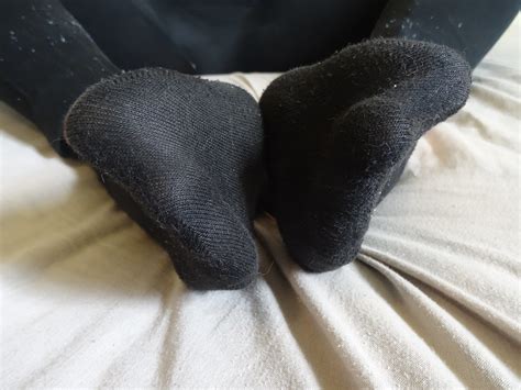 black socks footjob