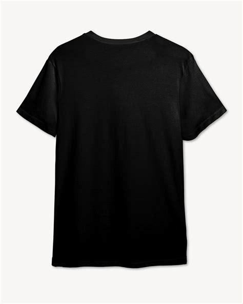 Black T Shirt Mockup Front And Back View Mockup Kaos Hitam Hd - Mockup Kaos Hitam Hd