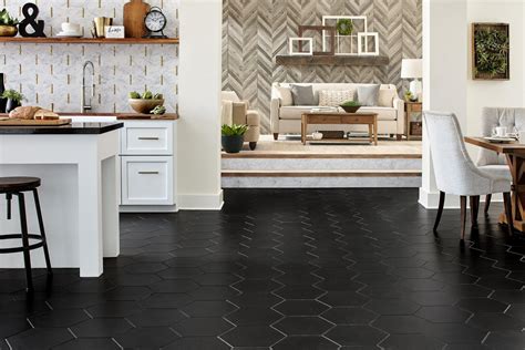 Black Tiles For Kitchen Black Floor Amp Wall Black Tiles Kitchen Design - Black Tiles Kitchen Design