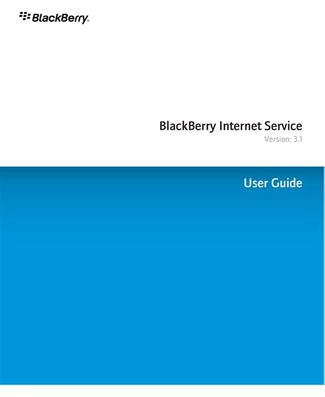 blackberry internet service software