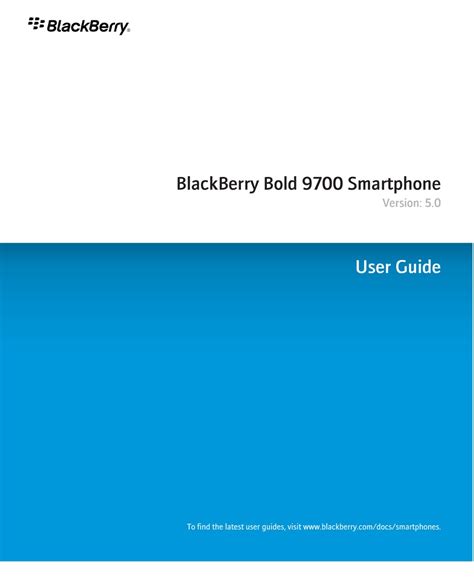 Full Download Blackberry 9700 User Guide 