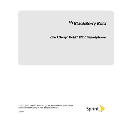 Download Blackberry Bold 9650 60 User Guide 