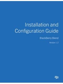 Read Online Blackberry Installation Configuration Guide 