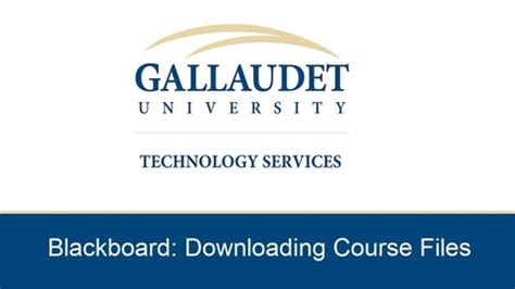 Blackboard Gallaudet